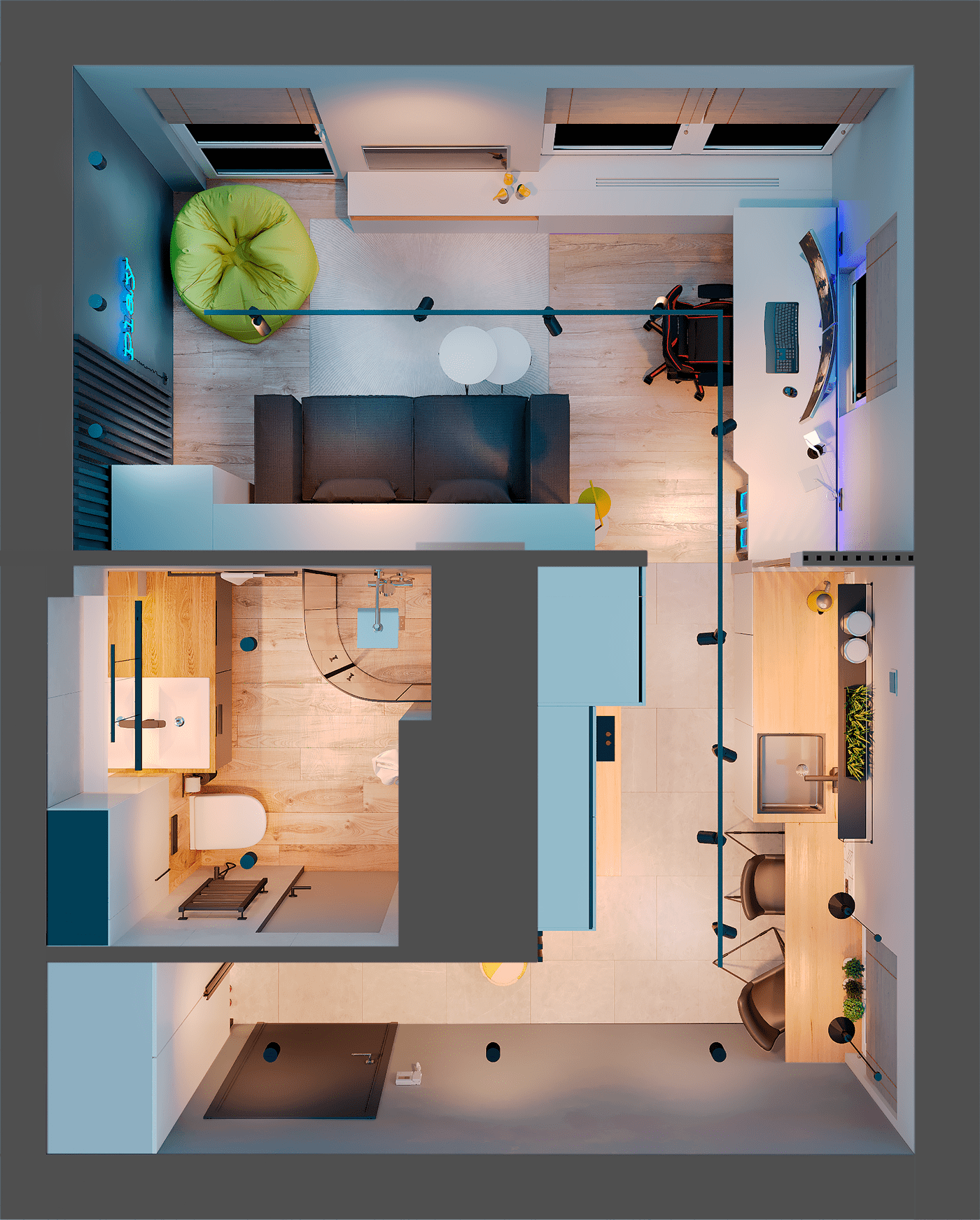 Интерьеры маленьких квартир в разных стилях с фото — INMYROOM