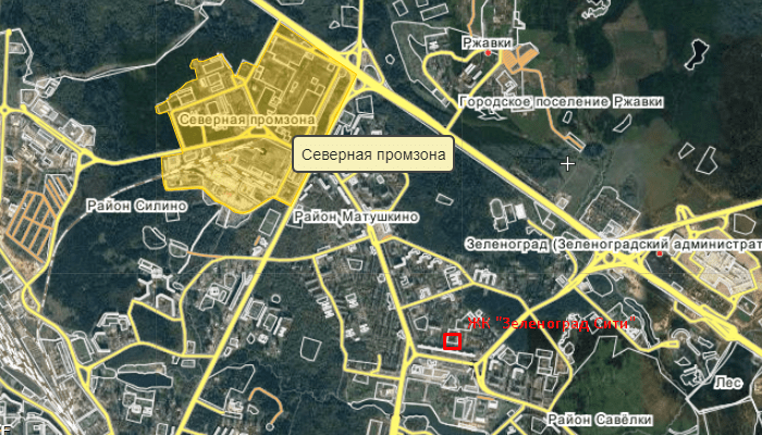 Промзона коровино план застройки